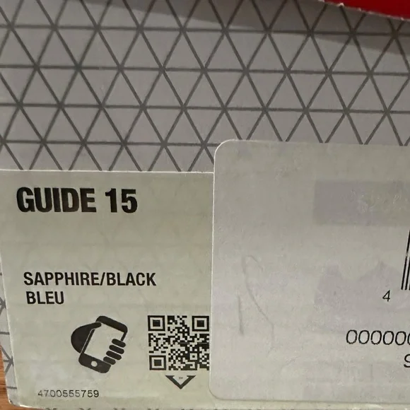 Men’s Saucony Guide 15 Sapphire, Black & Blue Sneakers, Size 11.5. Brand New!